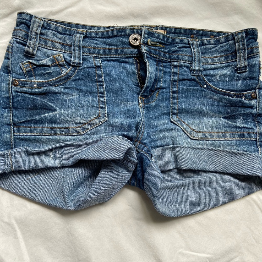 Denim shorts